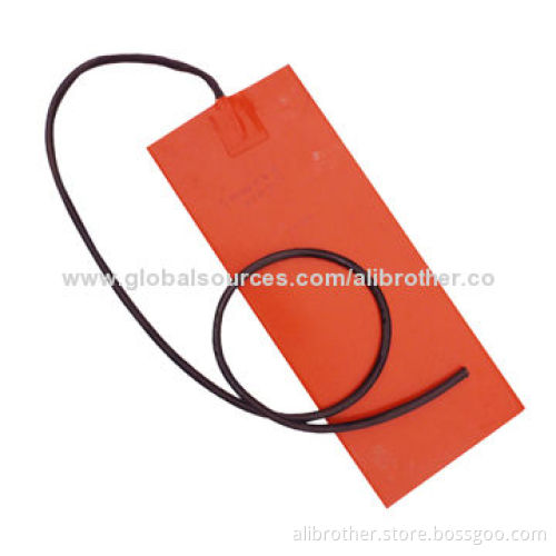Flexible Silicone Rubber Electrical Heater, Various Powers, Voltages and Sizes Available